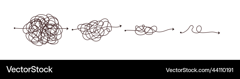 Simple line and complex easy way scribble doodle Simple line and complex easy way scribble doodle vector image