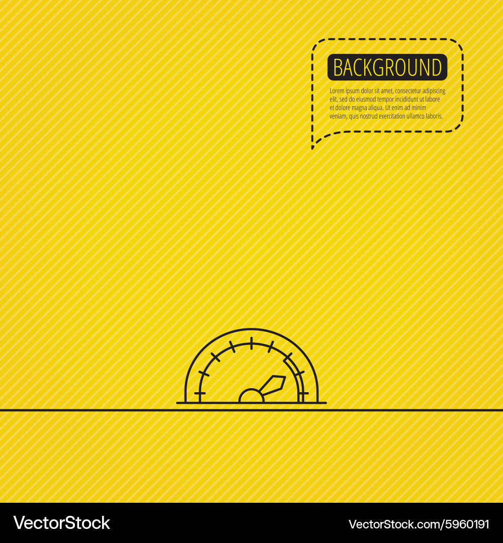 Speedometer icon speed tachometer with arrow vector image