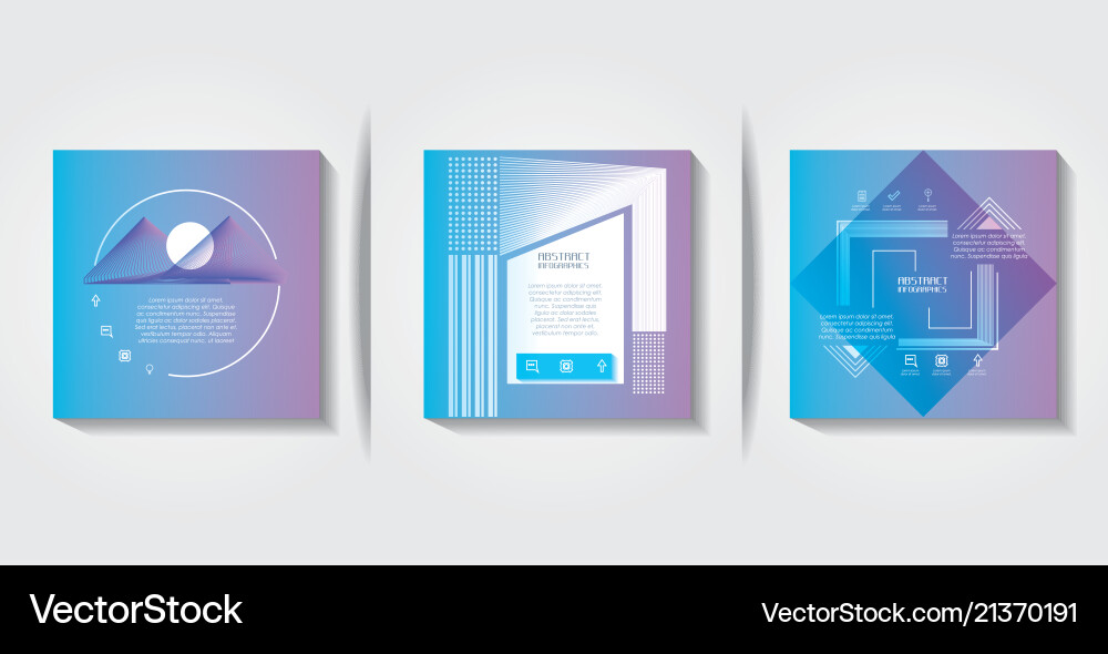Template set infographic with figures geometrics Template set infographic with figures geometrics vector image