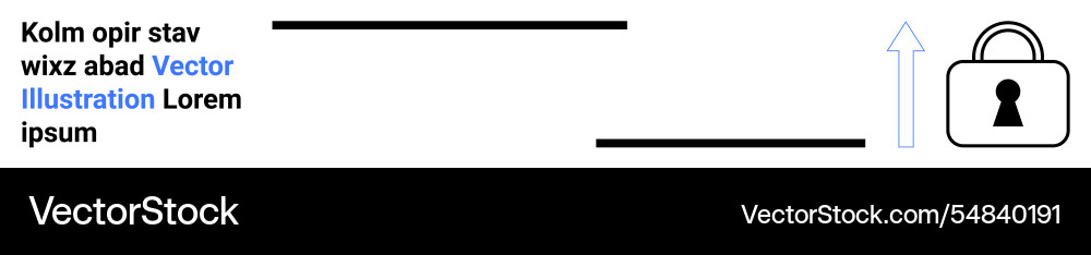 Text document with security icon and upward arrow vector image