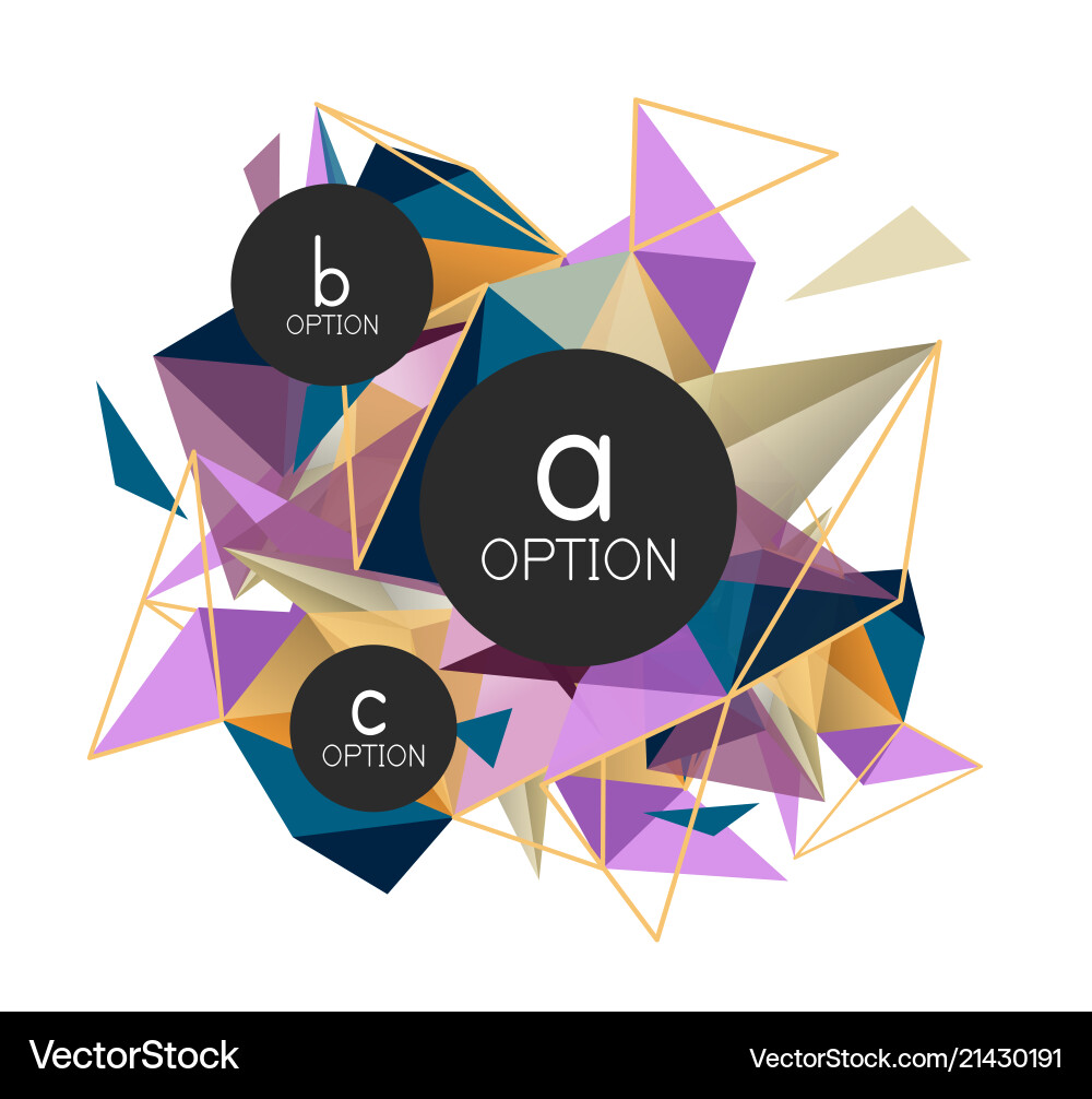 Triangle abstract background low poly Triangle abstract background low poly vector image