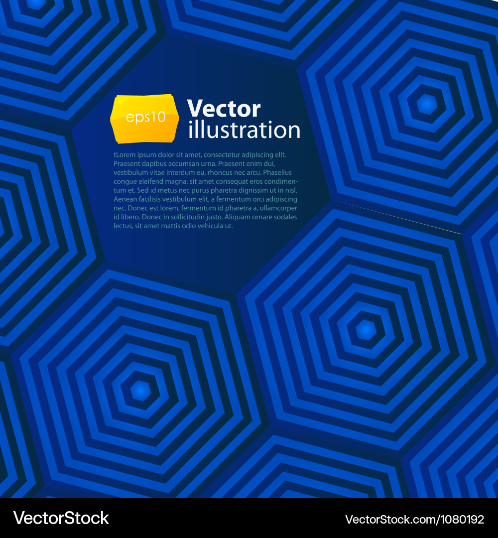 Abstract business background with hexagons vector image