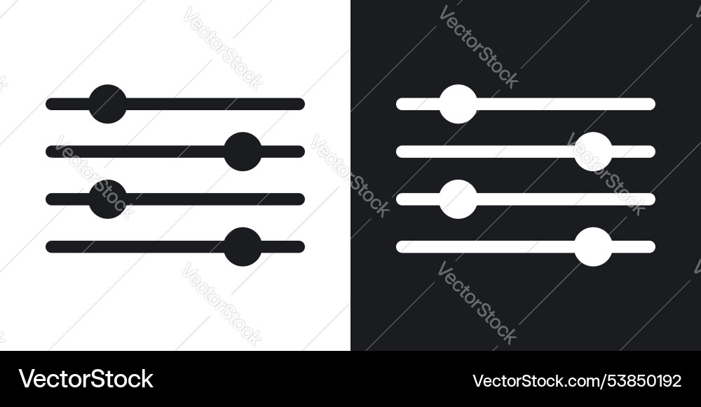 Filter control icon set Filter control icon set vector image