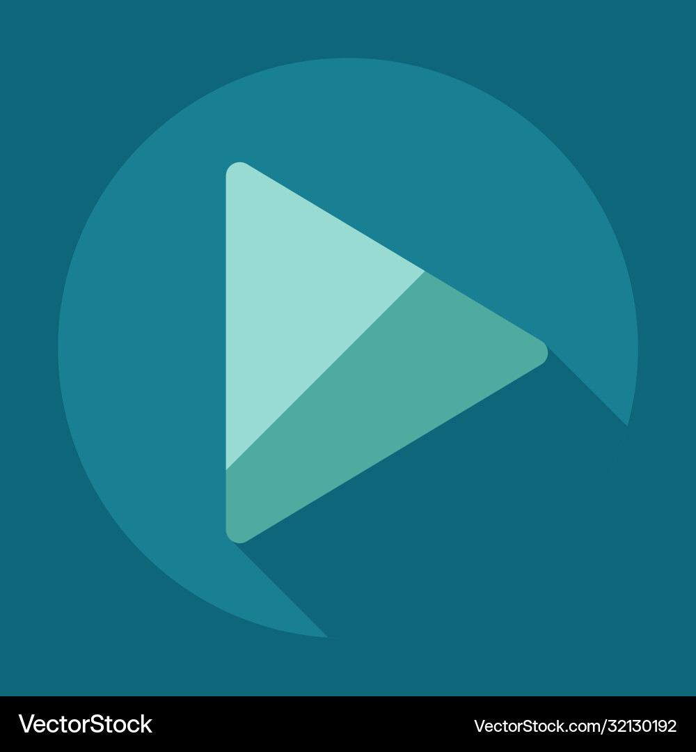 Flat modern design with shadow icon player Flat modern design with shadow icon player vector image