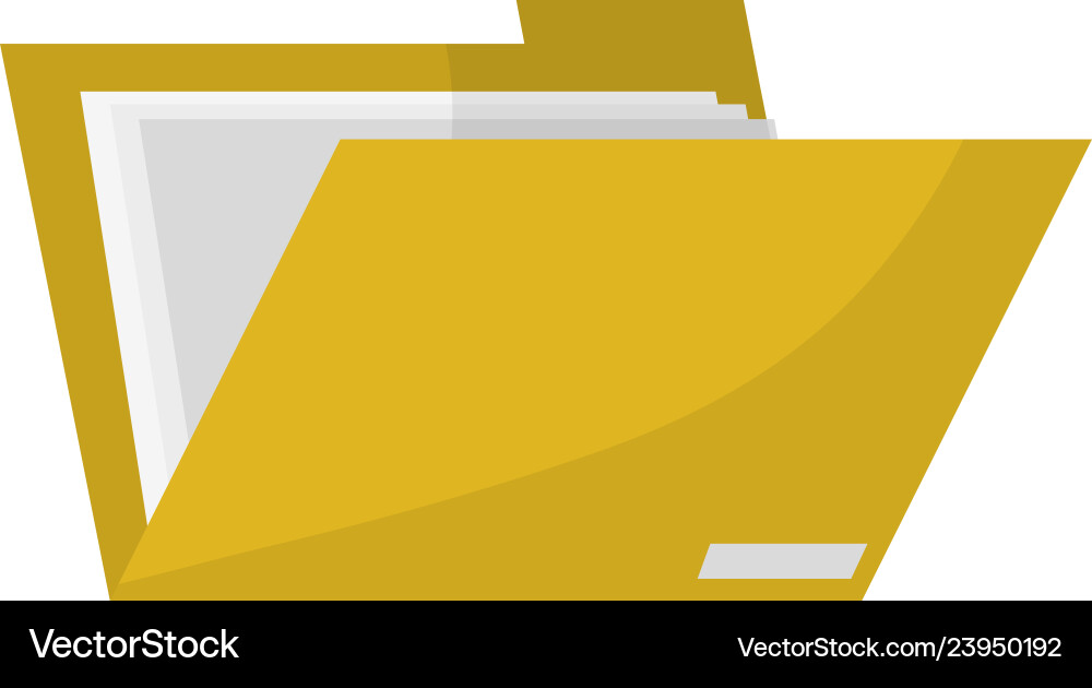 Folder open file symbol Vector Image