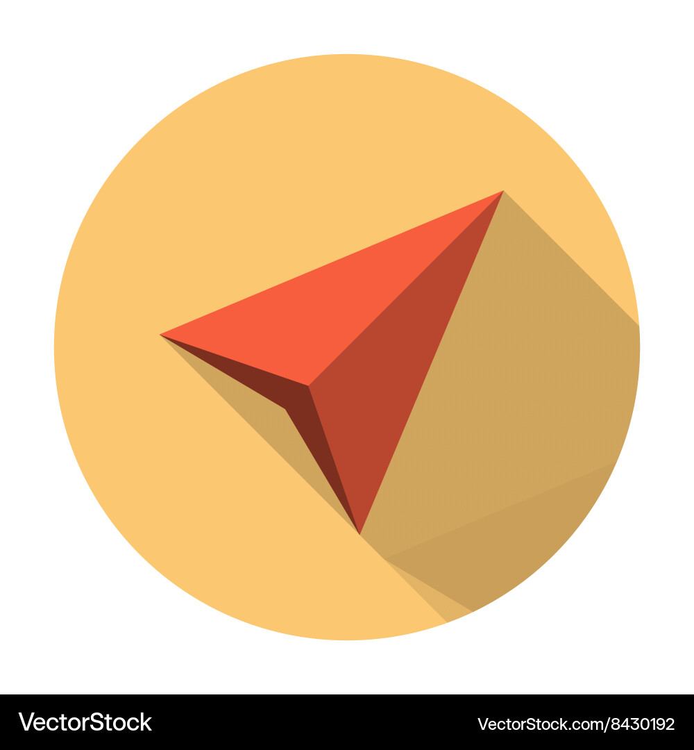 Navigation Arrow Icon – Royalty-Free Vector | VectorStock, image size:1000x1080