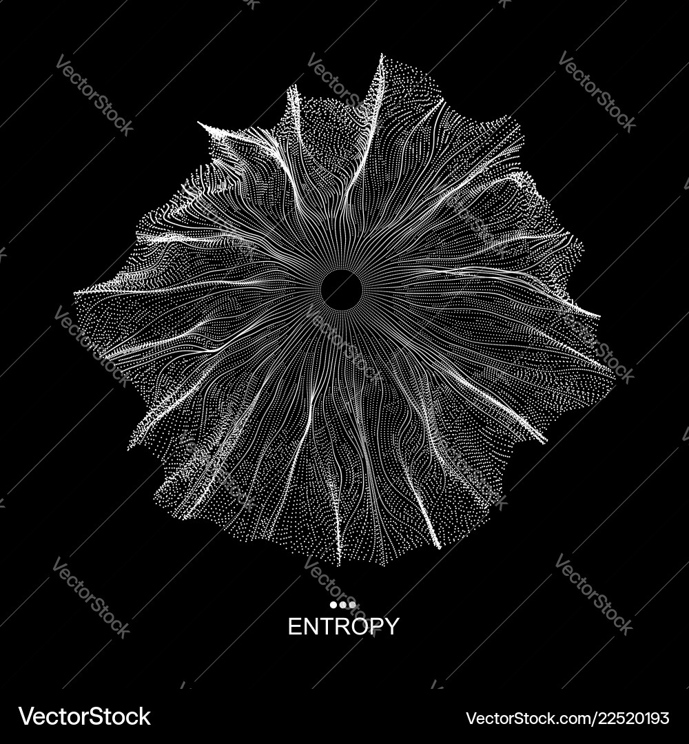 Array with dynamic particles 3d technology style Array with dynamic particles 3d technology style vector image