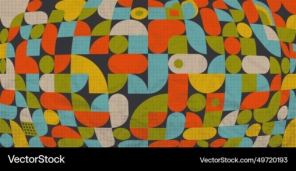 Brutalism simple geometric pattern background Brutalism simple geometric pattern background Vector Image