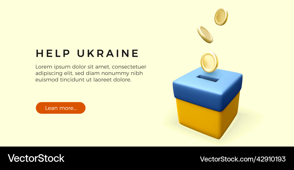 Fundraising für Opfer des Krieges in Ukraine Fundraising für Opfer des Krieges in Ukraine vektorbild