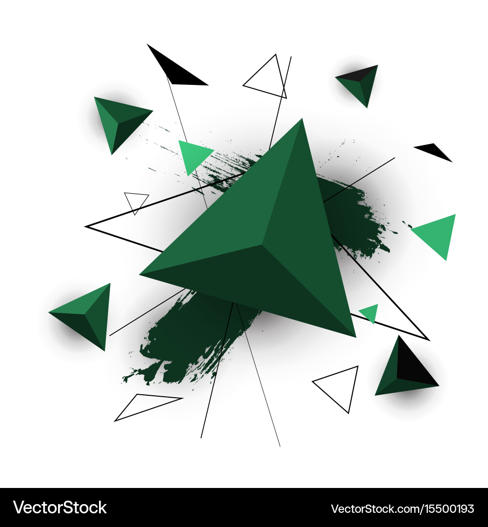 Geometric Triangle Pattern vector image