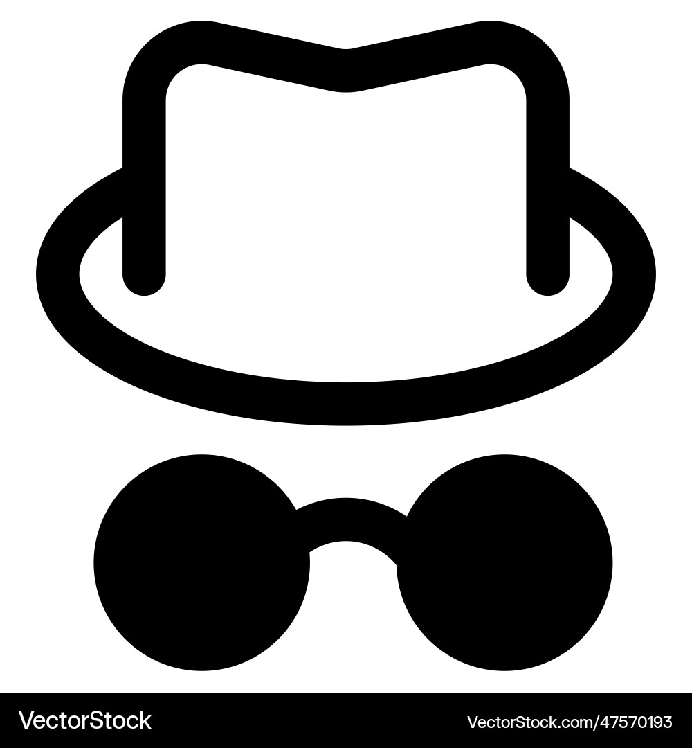 Hacker with head cap and spectacles vector image