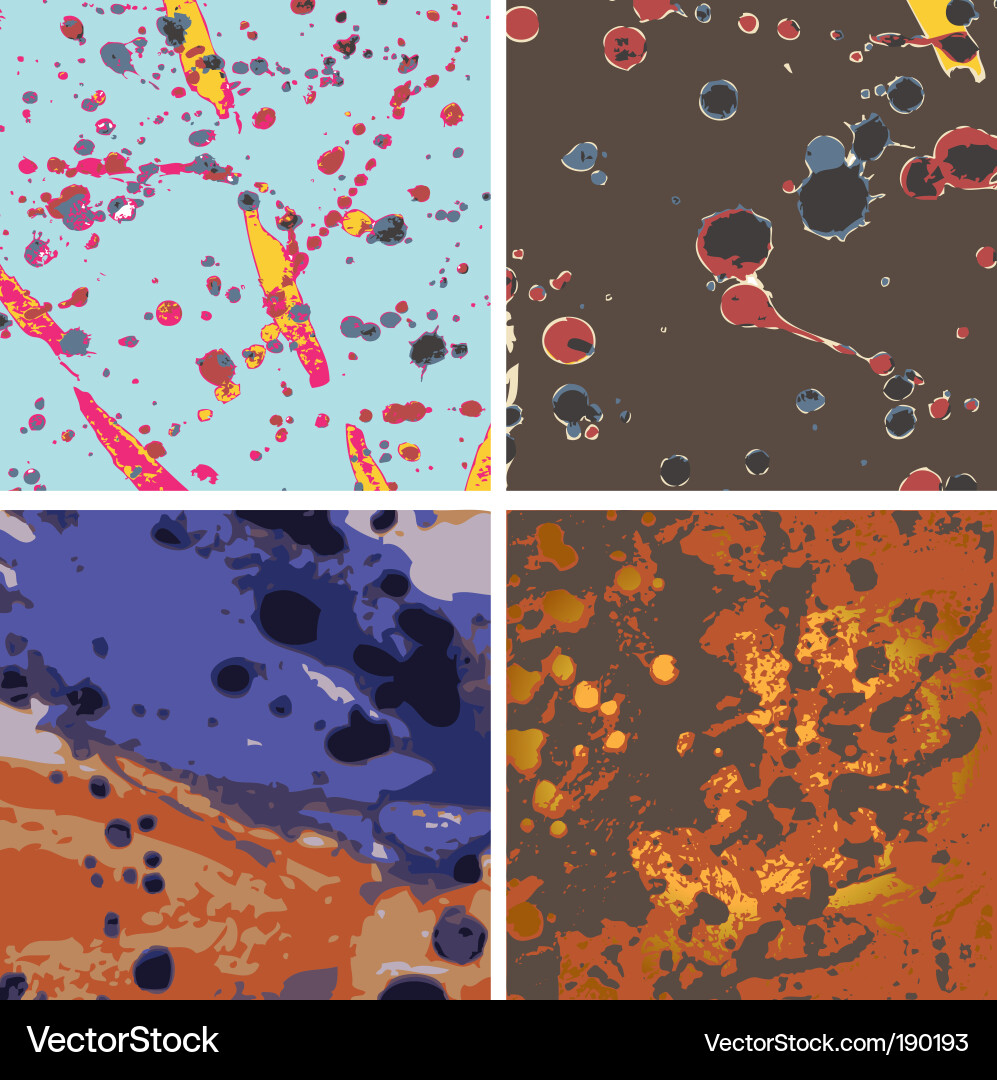Ink Blots - Abstract Pattern Vector Image