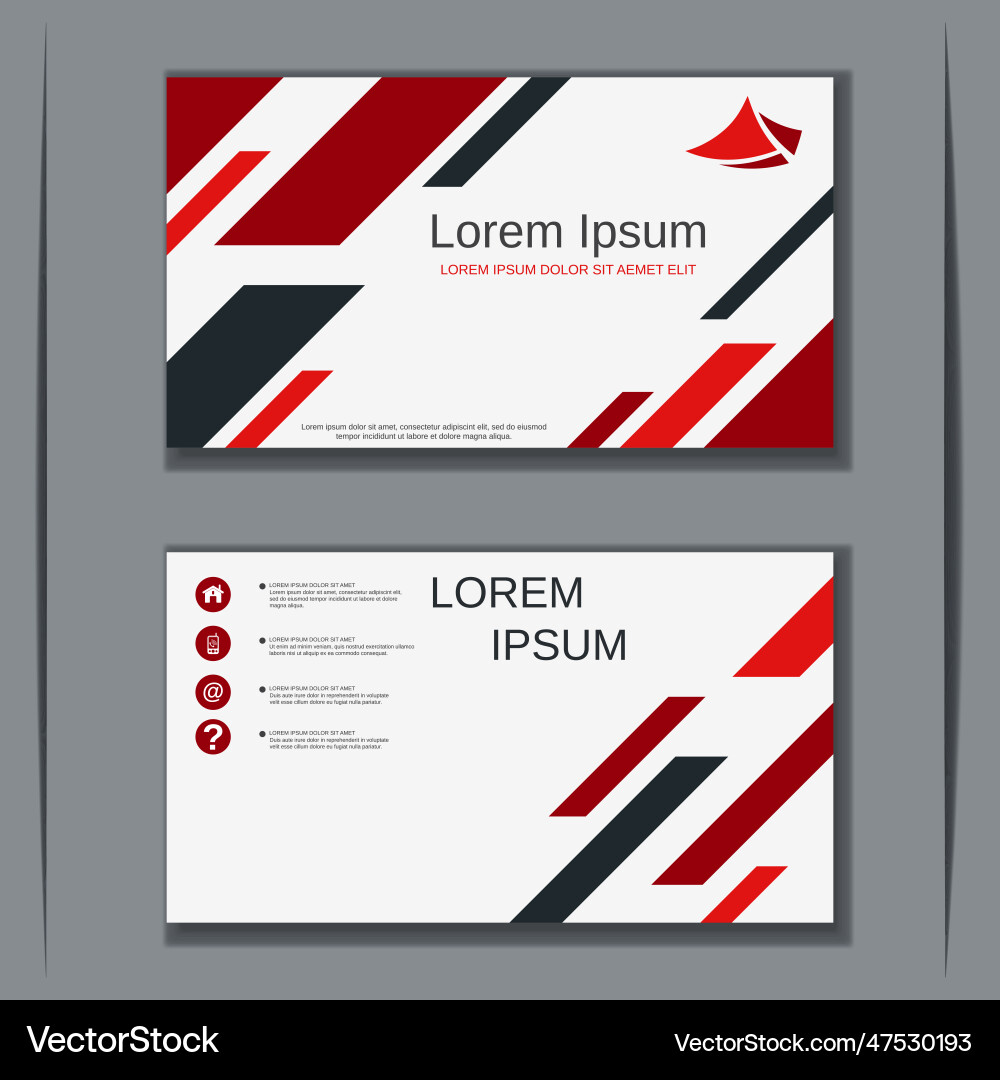 Moderne Visitenkarten-Designvorlage Moderne Visitenkarten-Designvorlage vektorbild