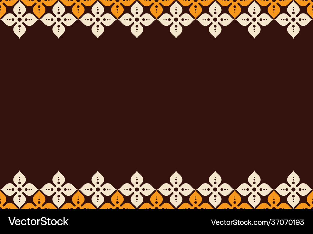 Seamless horizontal border pattern with flowers Seamless horizontal border pattern with flowers vector image