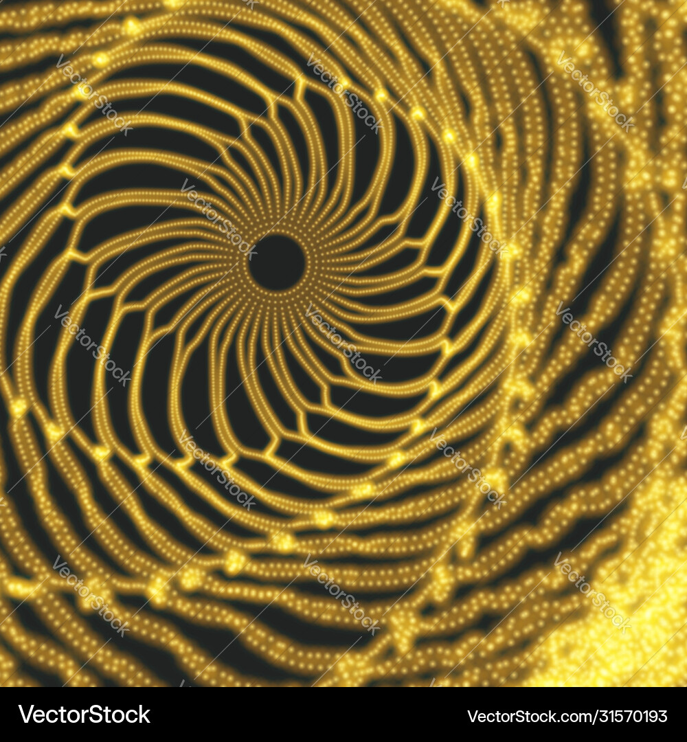 Spiraltunnel-Array mit dynamischen Partikeln Spiraltunnel-Array mit dynamischen Partikeln vektorbild