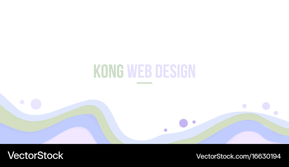 Abstract header website modern design with wave vector image