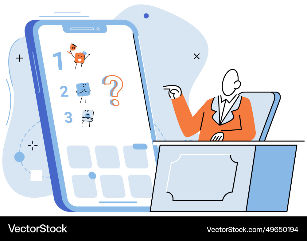 Application testing metaphor app test Application testing metaphor app test vector image
