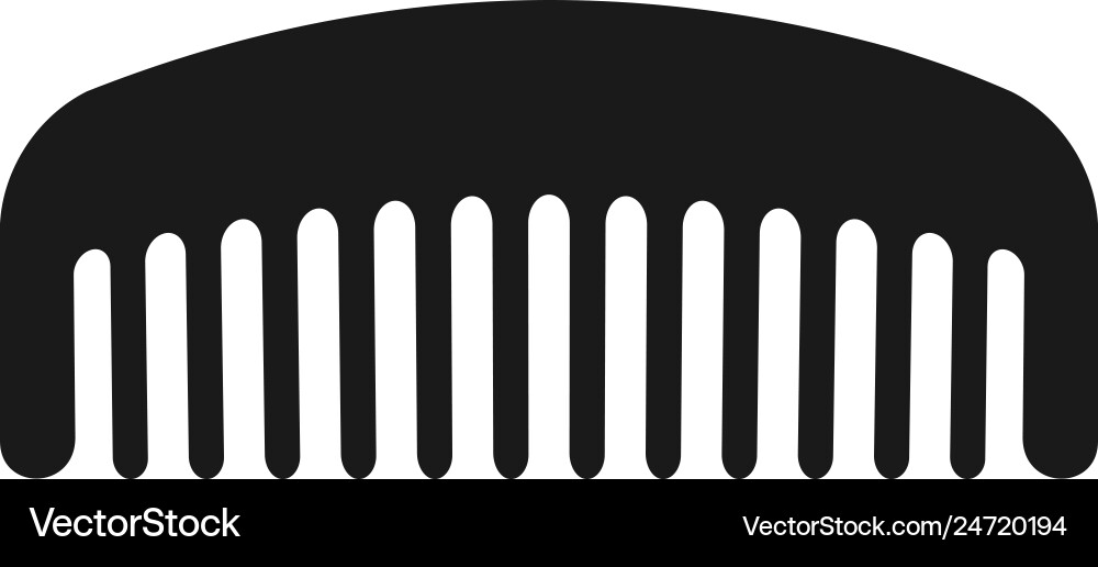 Comb Pattern Isolated Vector Image