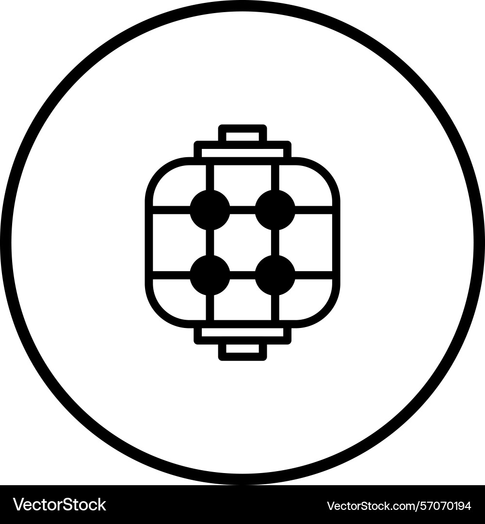 Elegant simple lantern icon encapsulated Vector Image