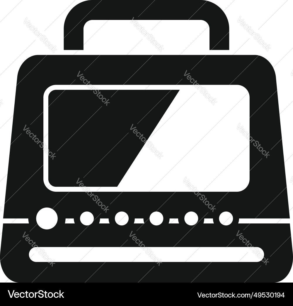 External defibrillator icon simple first External defibrillator icon simple first Vector Image