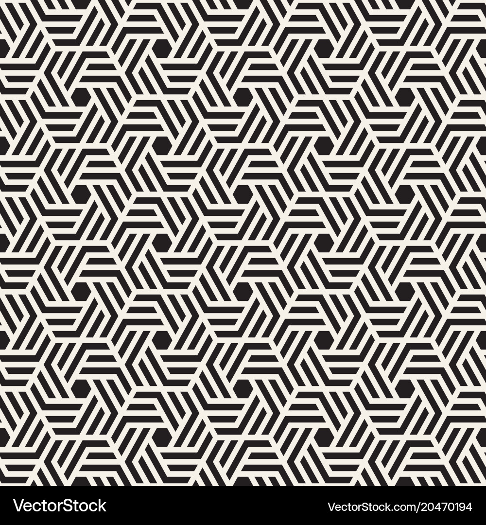 Hexagonal Abstract Shape Pattern Vector Image