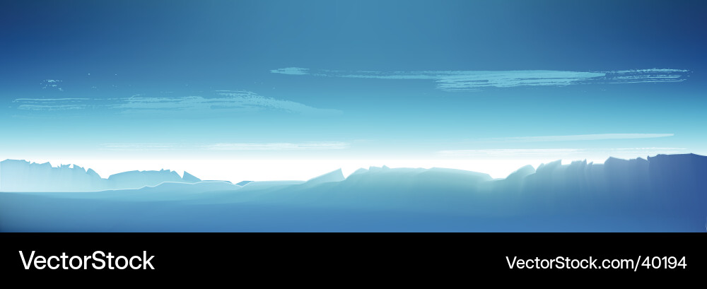 Northern Vector Northern landscape Royalty Free Vector Image - VectorStock