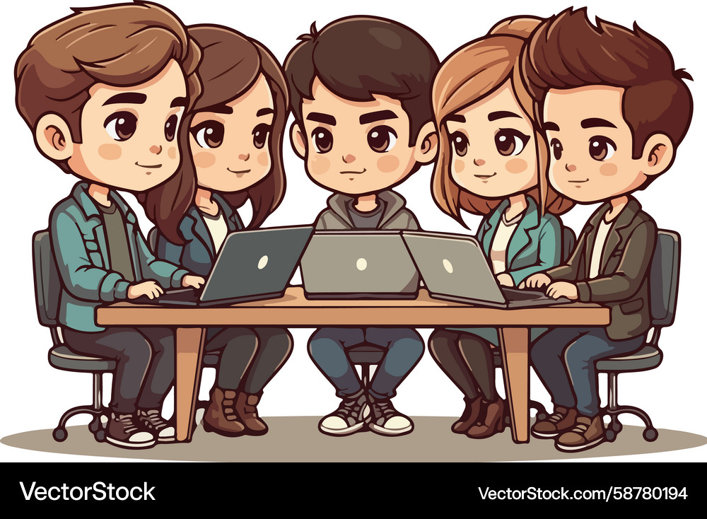 Software Developers & Technology Vector Image