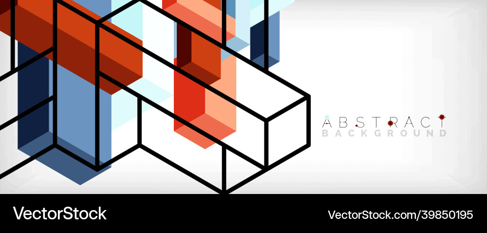 Abstract background 3d cubes cubic elements Abstract background 3d cubes cubic elements vector image