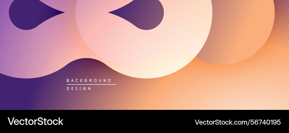 Abstract shapes overlap creating gradient effect Vector Image