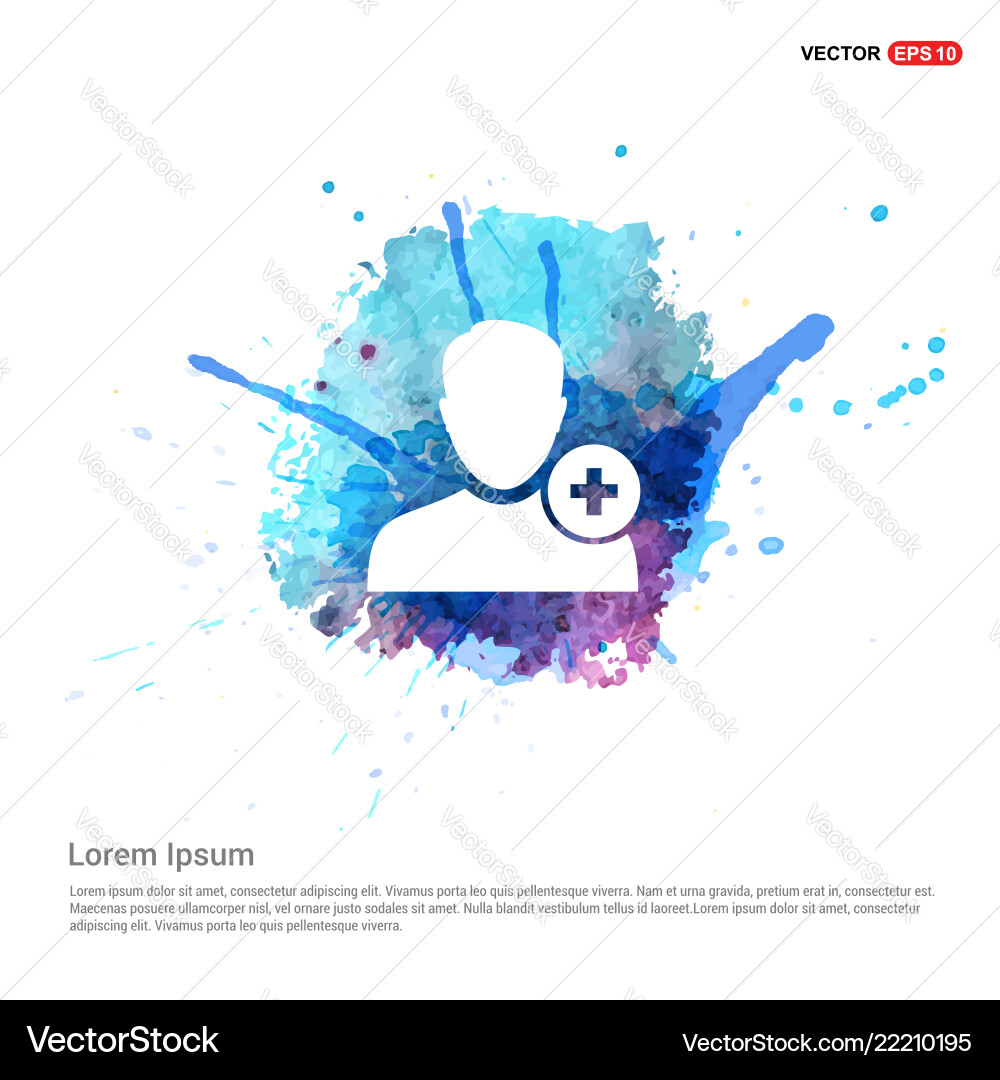 Add user icon Add user icon vector image