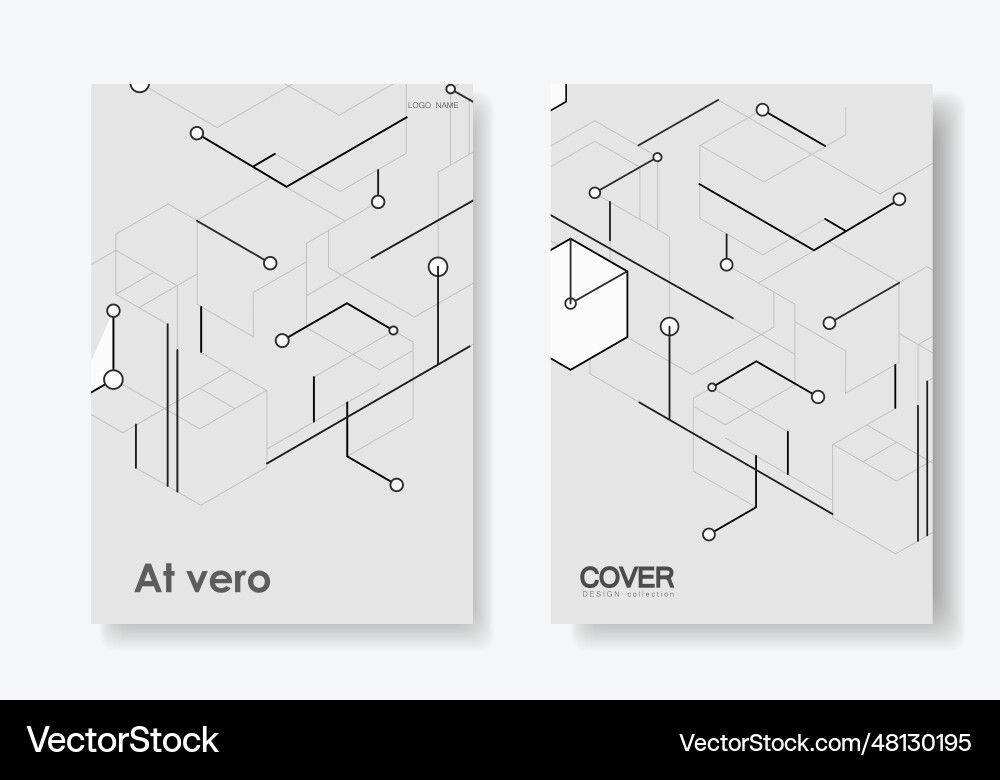 Brochure with hexagons abstract pattern and lines Brochure with hexagons abstract pattern and lines vector image