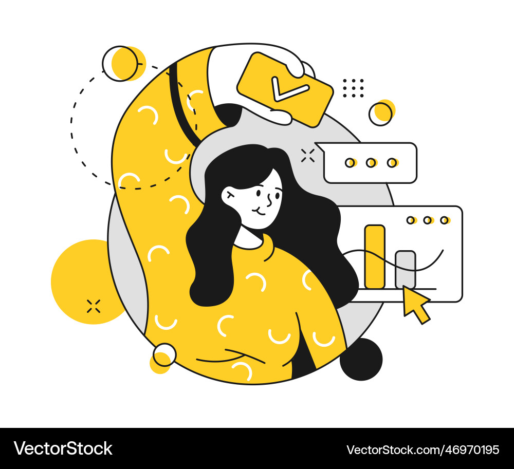 Business development charts and strategy vector image