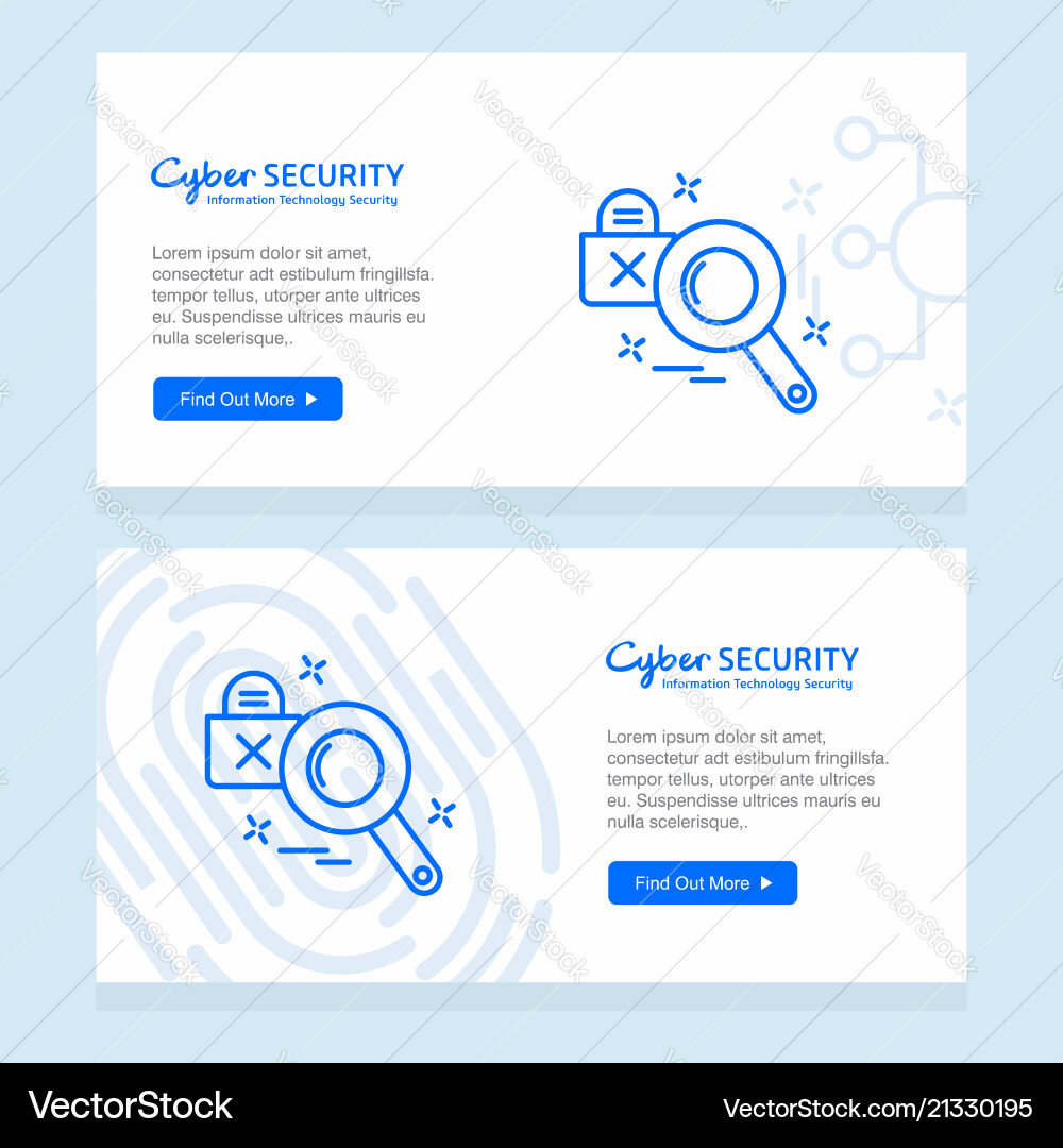 Cyber security design with unique style Vector Image