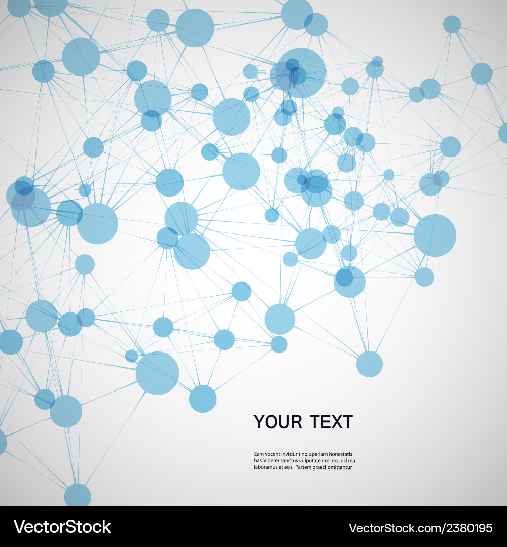 DNA Network Connection Abstract vector image