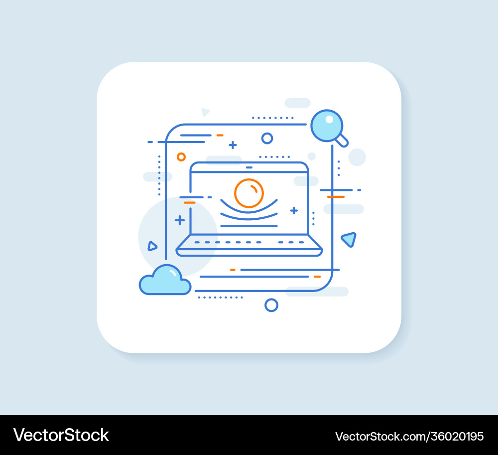 Elastic material line icon resilience Elastic material line icon resilience vector image