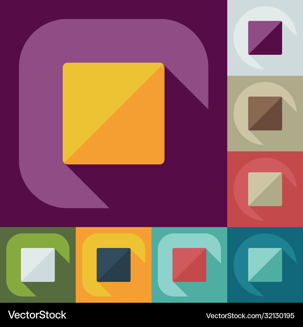 Flat modern design with shadow icon player vector image
