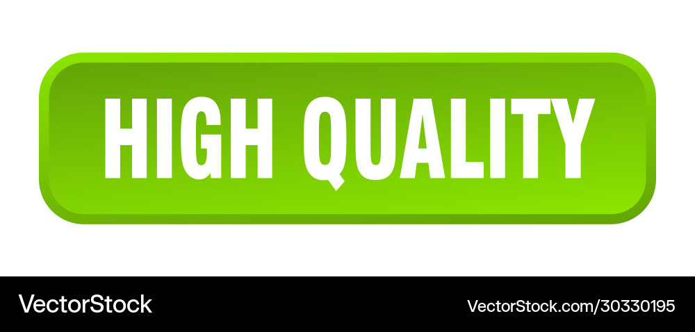 High quality button square 3d push vector image