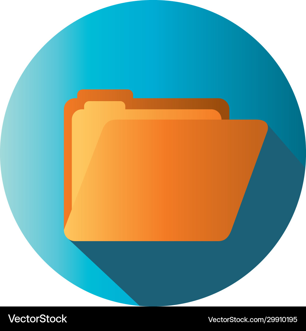 Isolated file block gradient style icon Isolated file block gradient style icon Vector Image