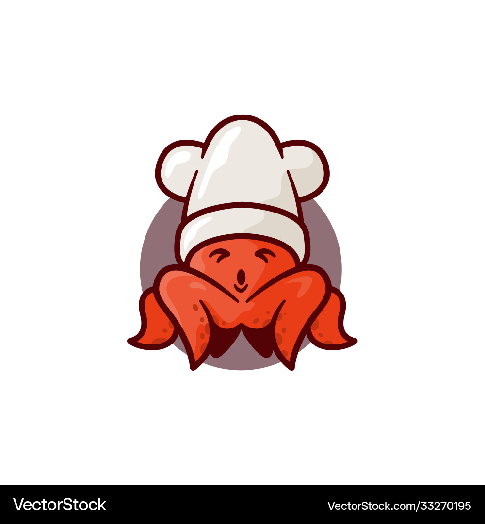 Mascot octopus Mascot octopus vector image