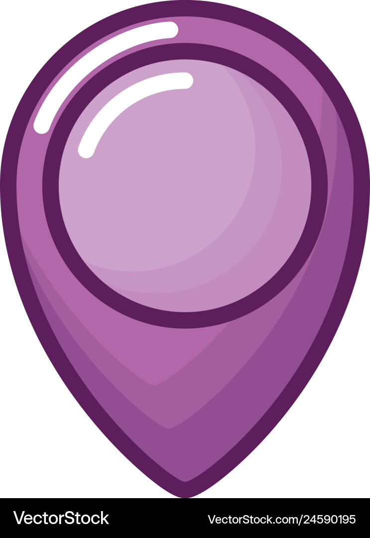 Pin pointer location icon vector image