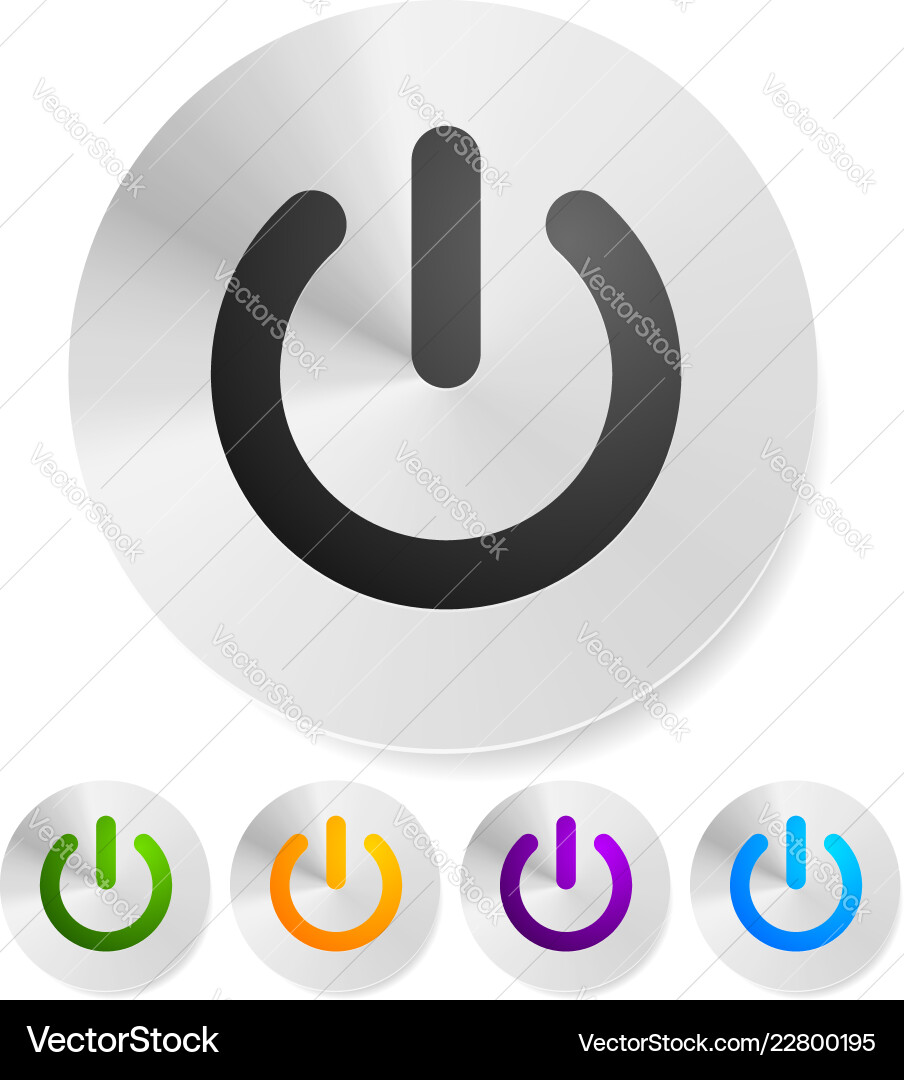Power button symbol graphics eps10 Vector Image