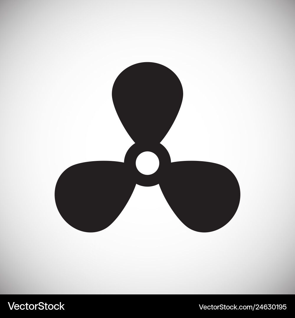 Propeller icon on background for graphic and web Propeller icon on background for graphic and web vector image
