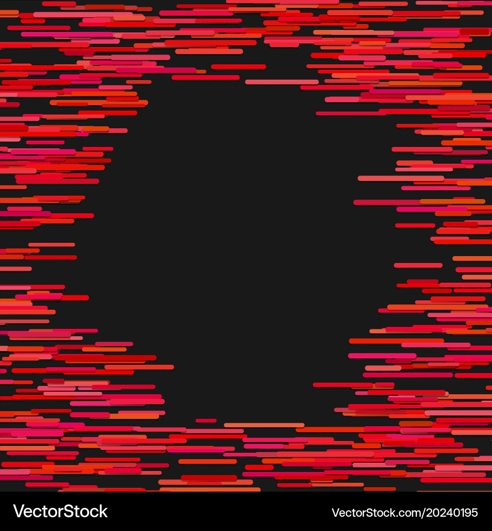 Red abstract horizontal stripe background design vector image