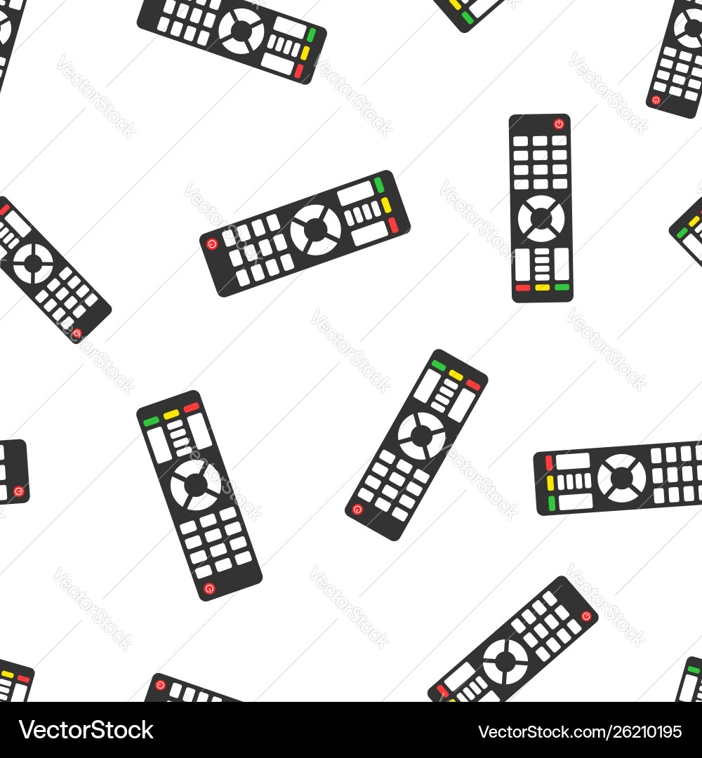 Remote control icon seamless pattern background vector image