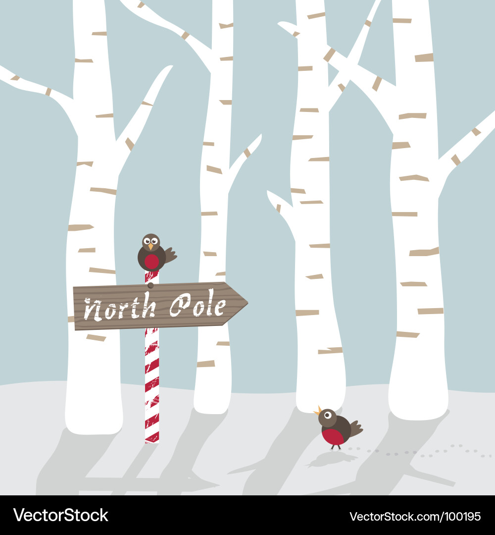 Winter landscape Royalty Free Vector Image - VectorStock