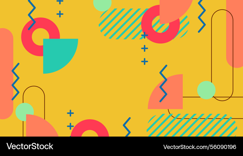Abstract geometric background with colorful Vector Image