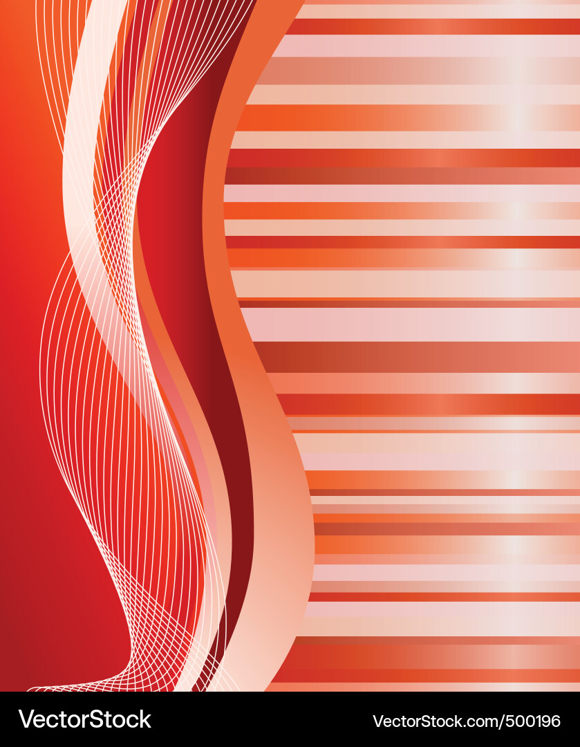 Abstract Red Dynamic Background vector image