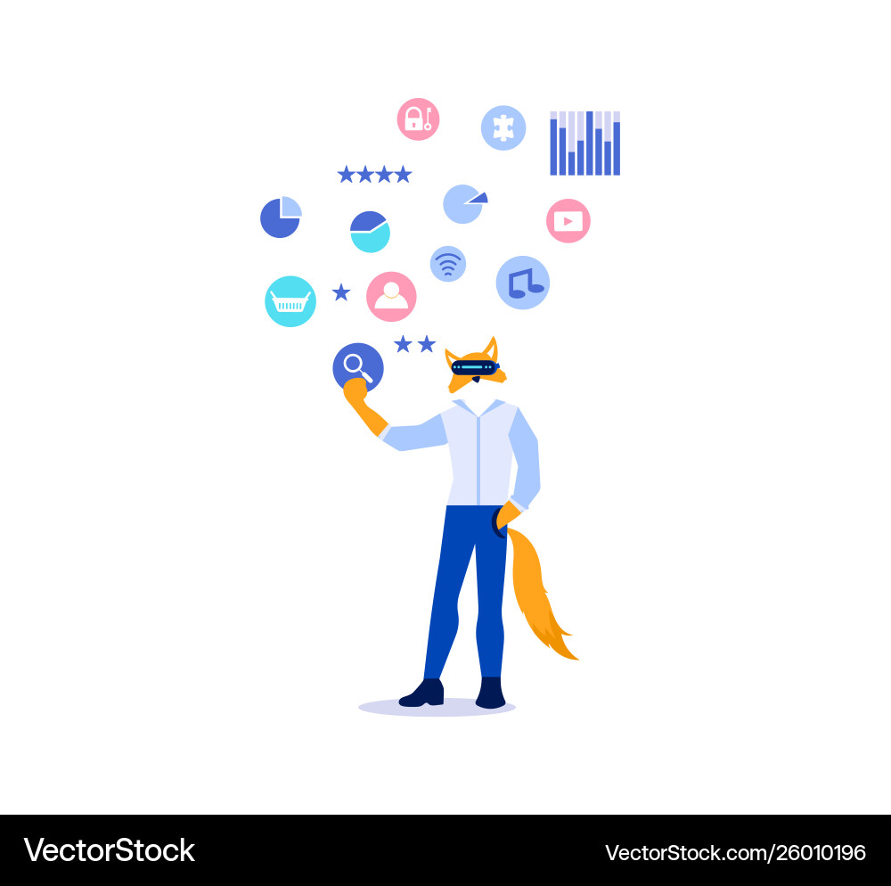App ui ux development Vector Image