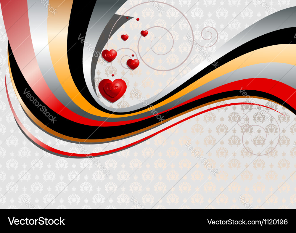 Bright curves on textured background and pattern o Vector Image