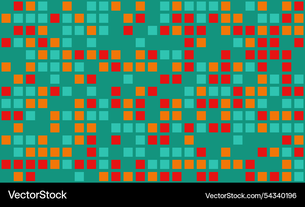 Geometric grid pattern with textured cubes Vector Image